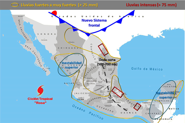 Frente frío entraría este jueves a Tamaulipas