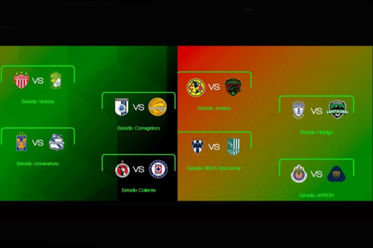 Así se jugarán los octavos de final de la Copa MX