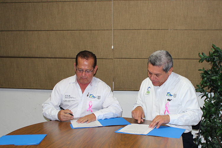 Firman convenio interinstitucional ITEA y COBAT