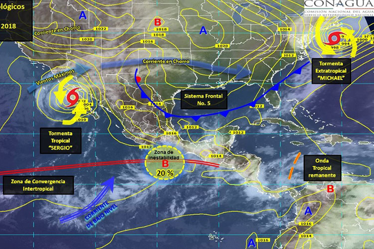 ‘Sergio’ toca tierra como tormenta tropical en BCS