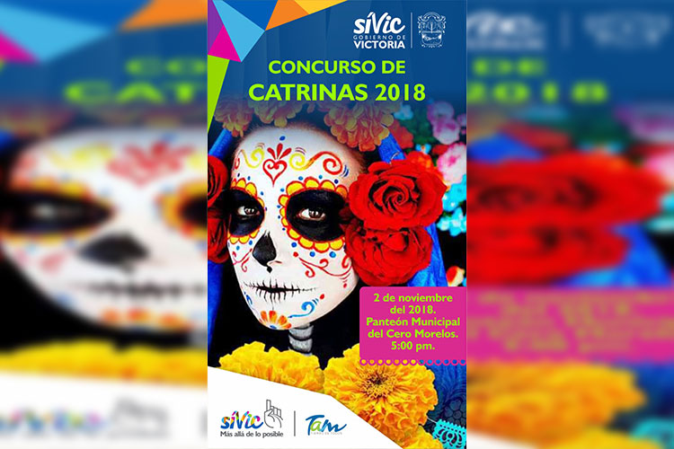 Gobierno de Victoria te invita a concurso de catrinas