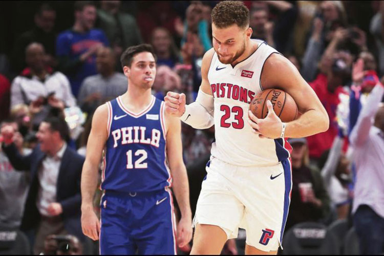 Griffin lleva a Detroit al triunfo