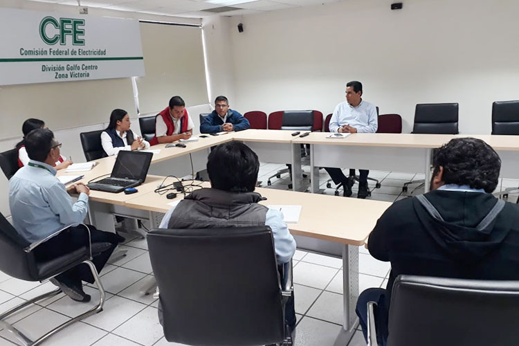 Victoria y CFE realizan censo de alumbrado público