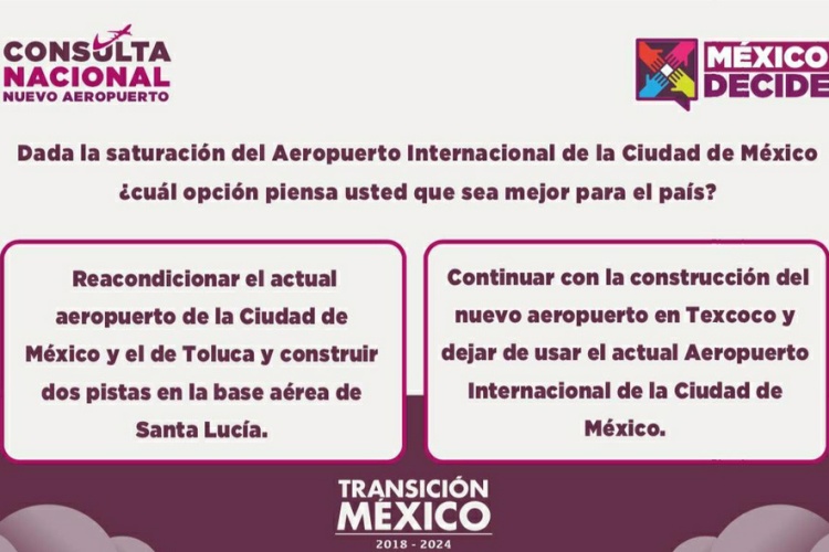 Rechazan priistas consulta de AMLO sobre nuevo aeropuerto