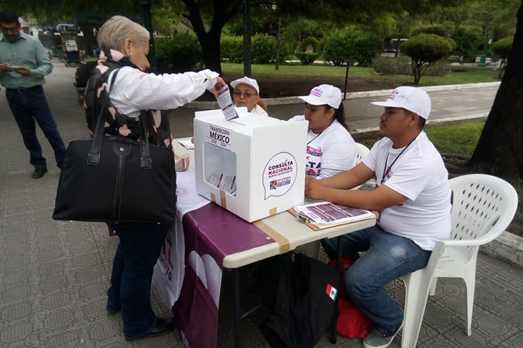 Votan en Tamaulipas por NAIM en Consulta Ciudadana