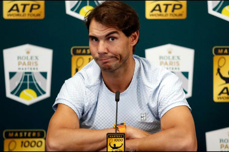 Nadal no jugará el Masters de París por problemas abdominales