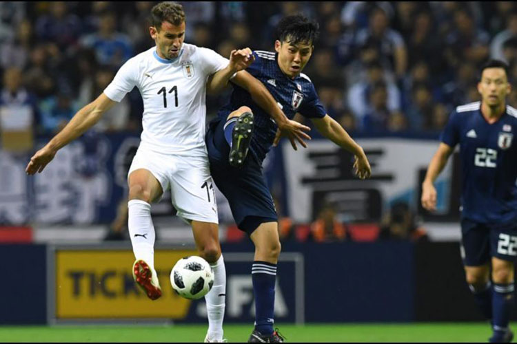Uruguay cae en amistoso ante Japón