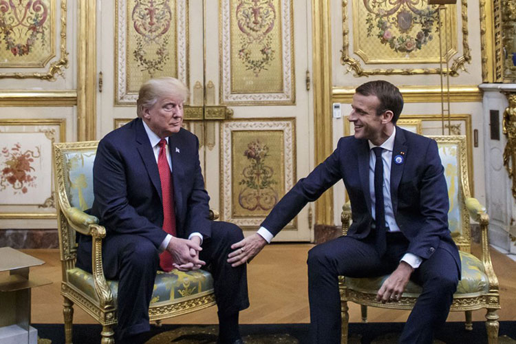 Trump y Macron insisten que son buenos amigos tras disputa