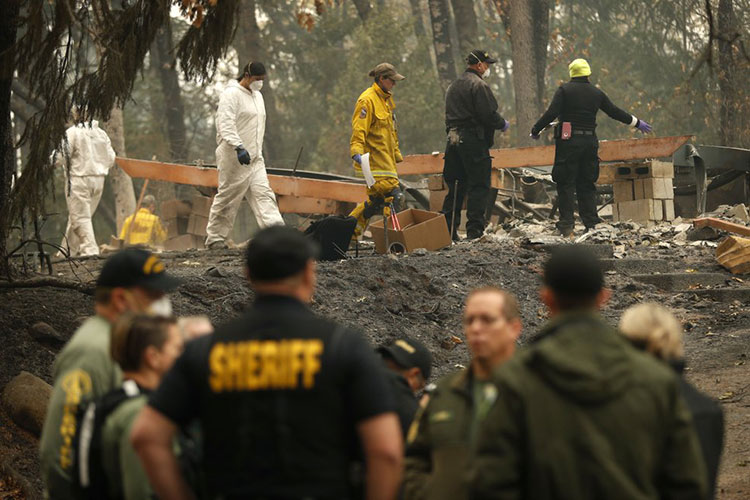Fuego en California: 63 muertos y cientos de desaparecidos