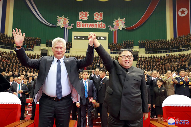 Presidente de Cuba se reúne con Kim Jong Un en Pyongyang