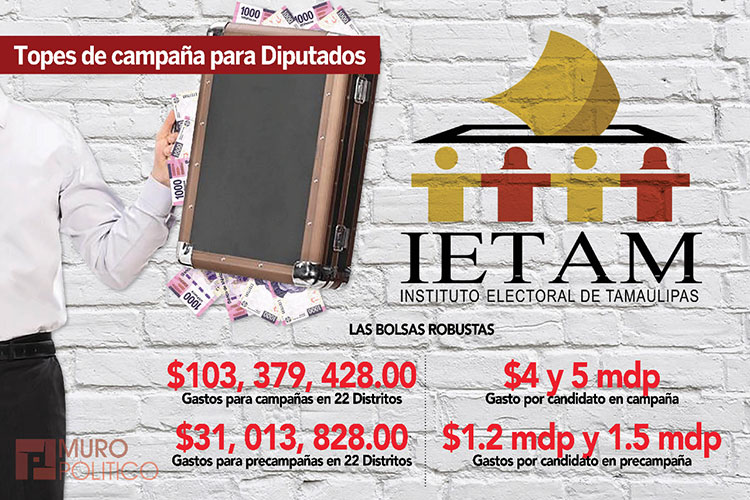 Autoriza IETAM bolsa robusta en campaña de Diputados