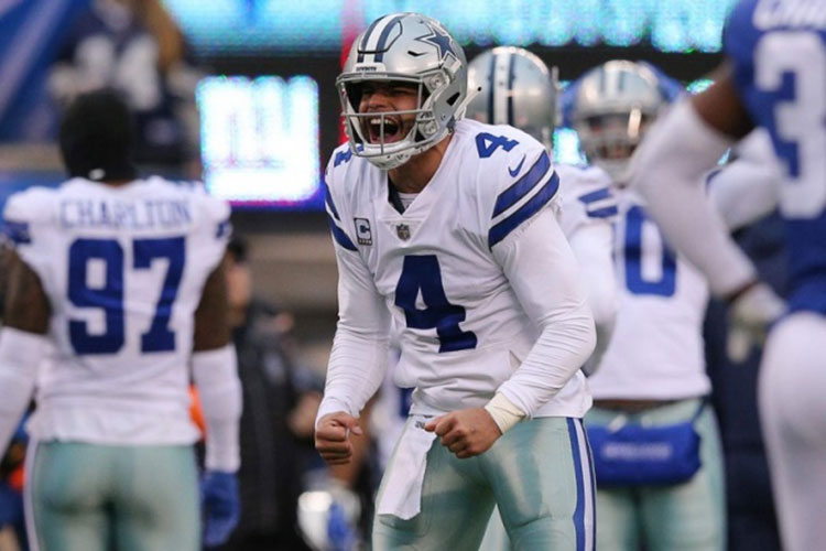 Prescott comanda remontada de Dallas sobre Gigantes