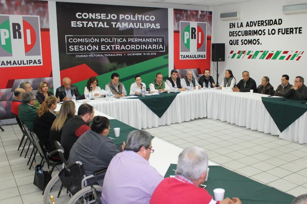Se reúne la Comisión Política Permanente del PRI en Tamaulipas