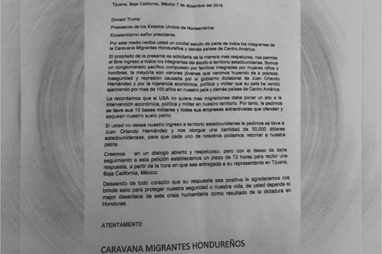 Migrantes exigen 50 mil dólares para regresar a su país