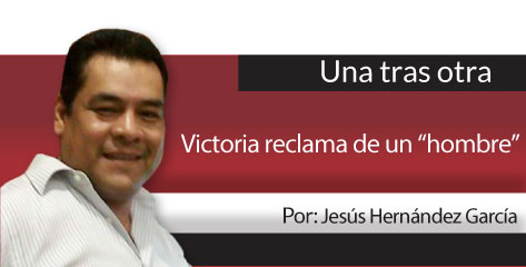 Una Tras Otra Victoria reclama de un “hombre”