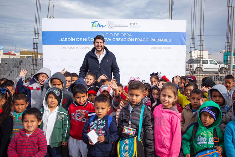 Inician construcción de Jardín de Niños en Matamoros