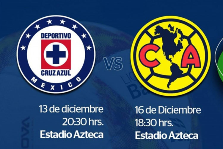 Definen horarios para la final Cruz Azul vs América