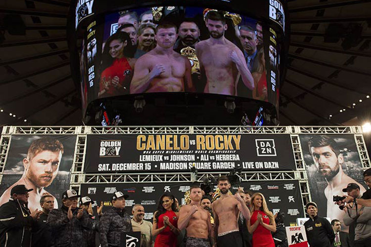 ‘Canelo’ y Fielding cumplen en la báscula