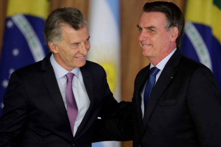 Bolsonaro recibe a Macri en Brasil; tunden a Maduro