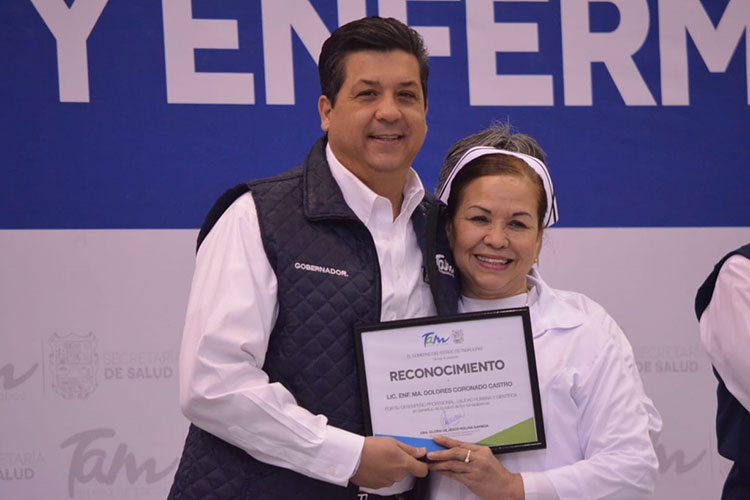 Reconoce Gobernador labor de enfermeras y enfermeros de Tamaulipas
