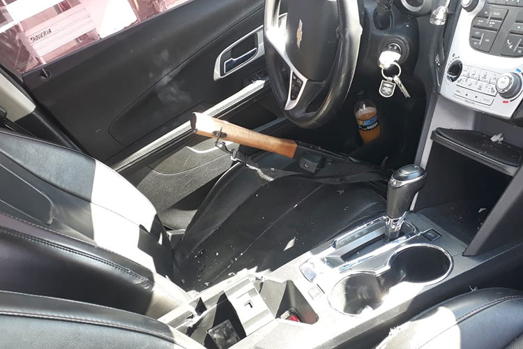 Aseguran camioneta y arma larga en Reynosa