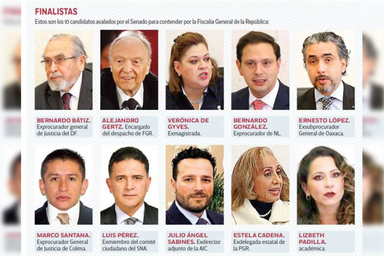 Avalan lista de 10 perfiles a la Fiscalía; PAN vota en contra