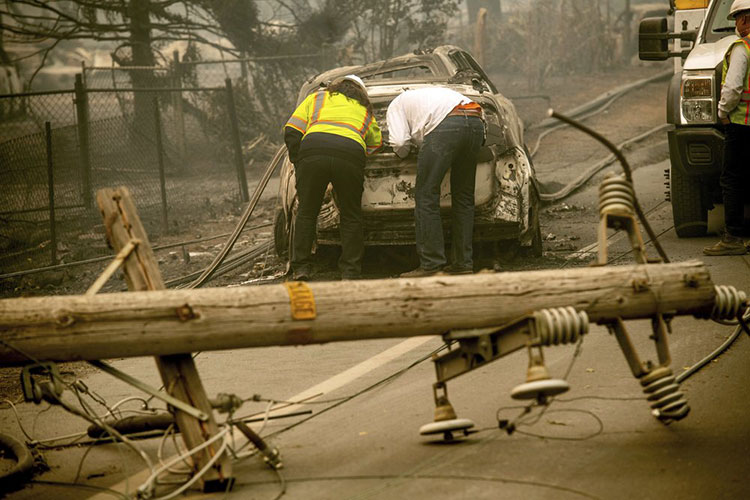 PG&E se declara en bancarrota ante demandas por incendios