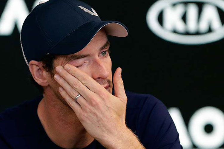 Entre lágrimas, Murray analiza adelantar su retiro