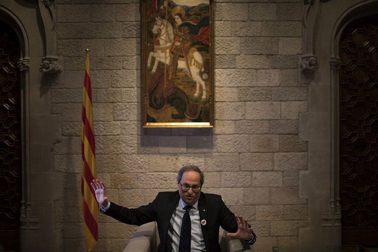 Líder catalán dice “no” a presupuesto español