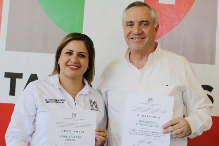 Va Ofelia Garza y Alejandro Etienne como diputados del PRI