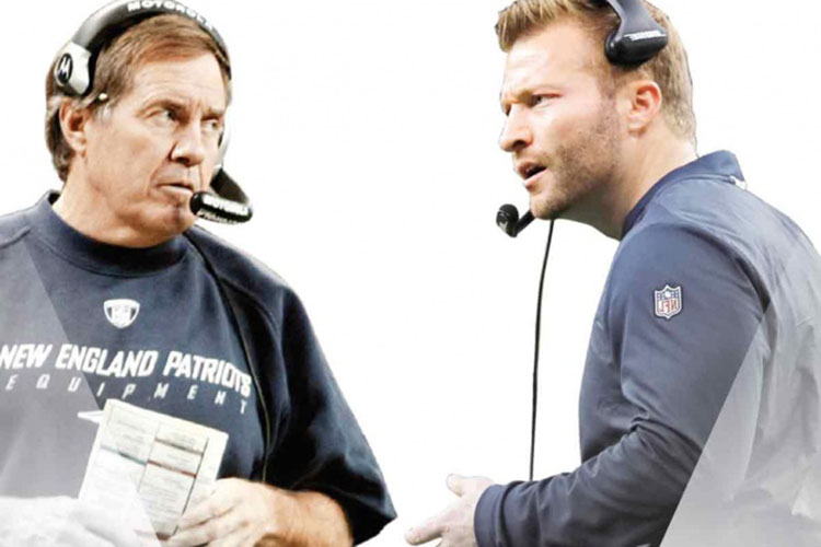 Bill Belichick y Sean McVay, dos mentes maestras