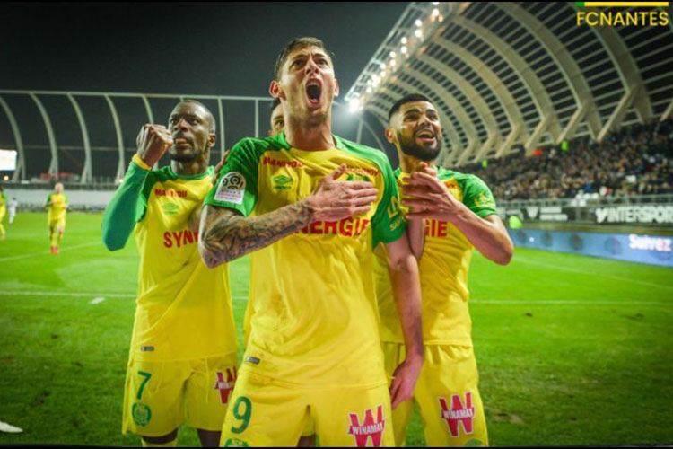 El Nantes retira el ”9” como homenaje a Emiliano Sala