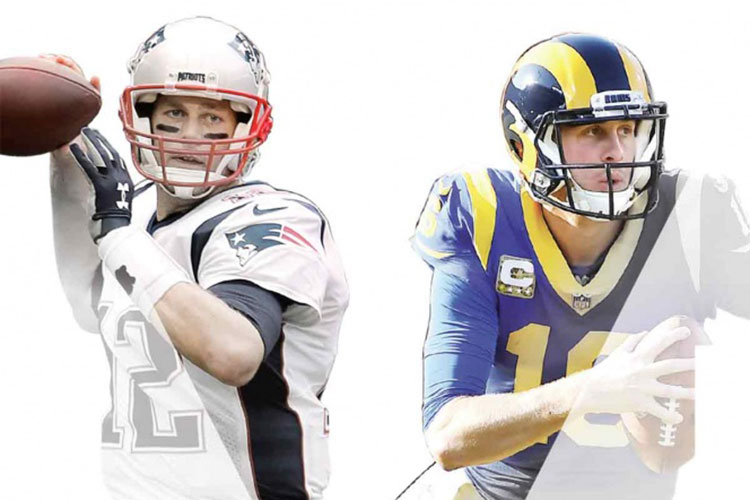 Tom Brady y Jared Goff son de épocas distintas