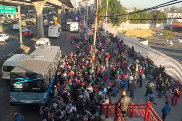 Llega primer contingente de migrantes a Querétaro
