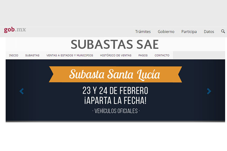 El 23 y 24 de febrero, subasta de vehículos oficiales: SAE