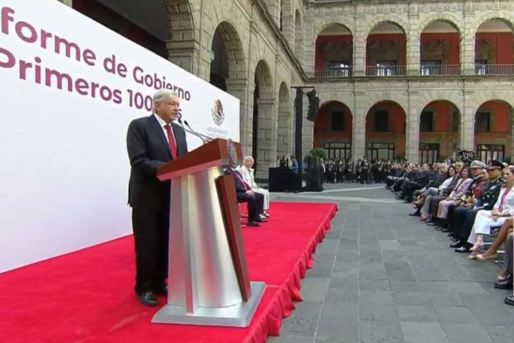 Destaca López Obrador reformas en sus 100 días de gobierno