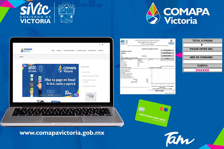 Implementa Comapa Victoria pago en línea