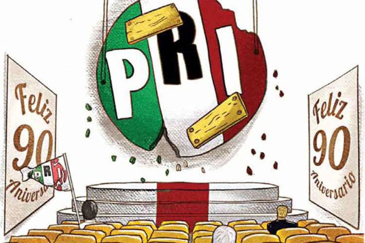 PRI busca renacer; cumple 90 años