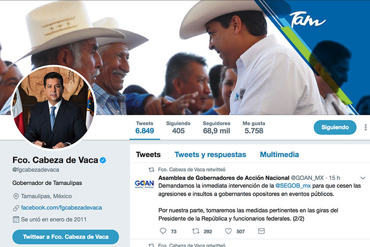 Roban identidad al Gobernador de Tamaulipas