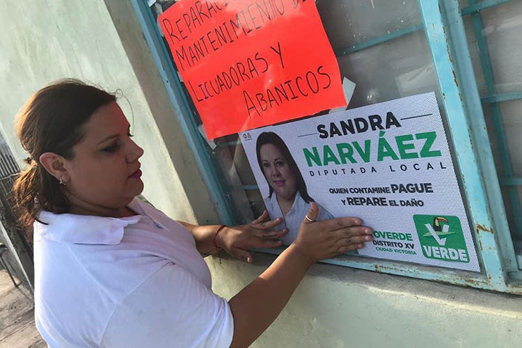 Sandra Narváez sigue pintando de verde el Distrito XV
