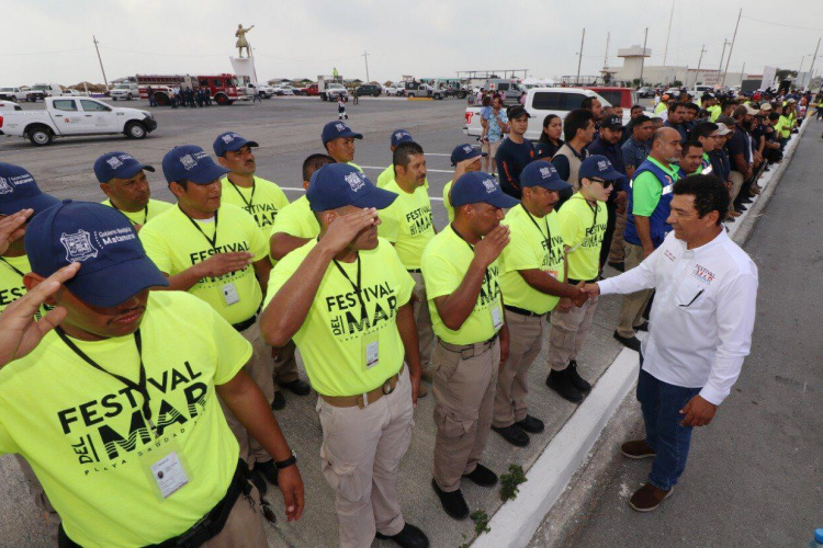 Activa Matamoros Operativo de Seguridad en Playa Bagdad