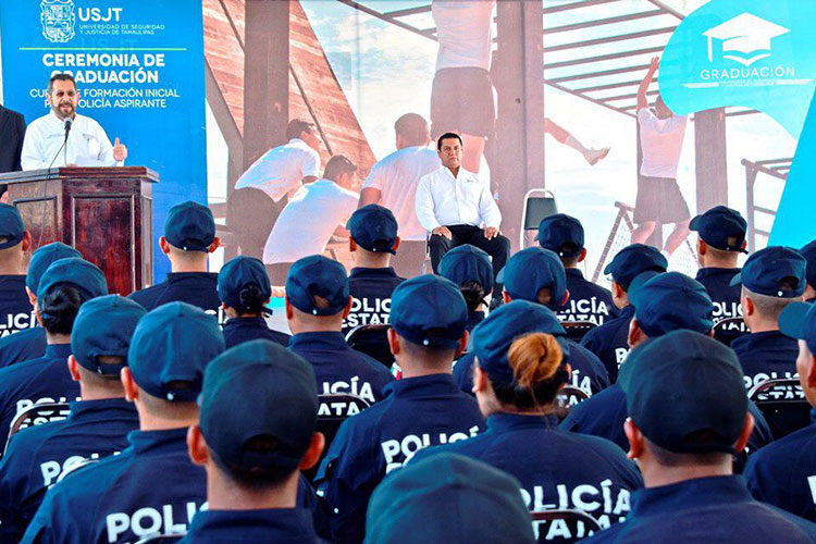 Suman 1 mil 200 nuevos Policías Estatales en Tamaulipas