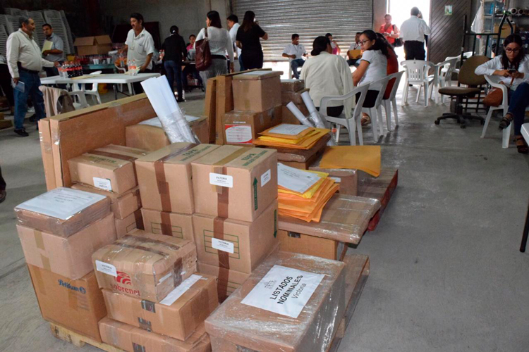 Distribuye IETAM boletas para la elección de Diputados