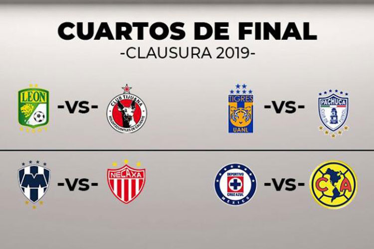 Listos los duelos de cuartos de final de la Liga MX