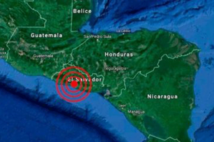 Sismo de magnitud 6,6 remece la costa de El Salvador
