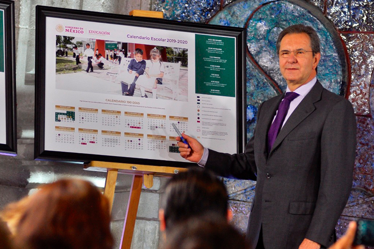 Presenta SEP calendario escolar único 2019-2020