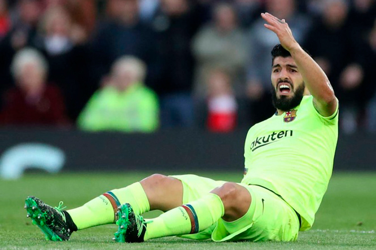 Luis Suárez, baja entre 4 y 6 semanas