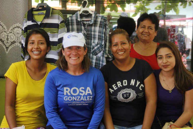 Prende campaña de Rosa González en Tampico