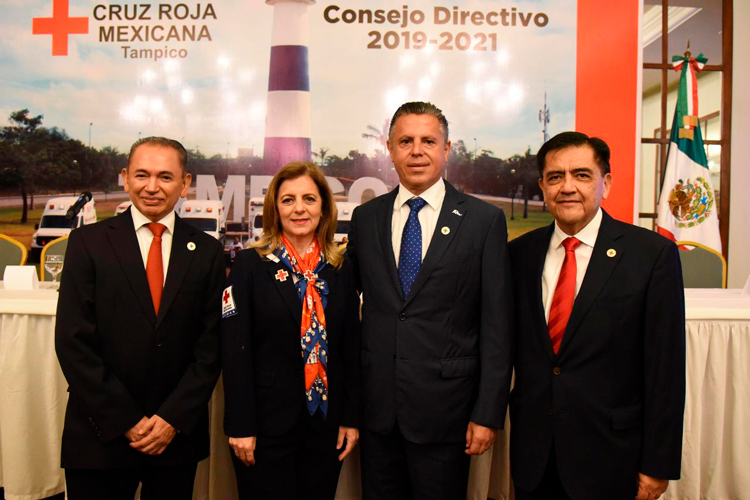 Preside Chucho Nader relevo del Consejo Directivo de la Cruz Roja Tampico
