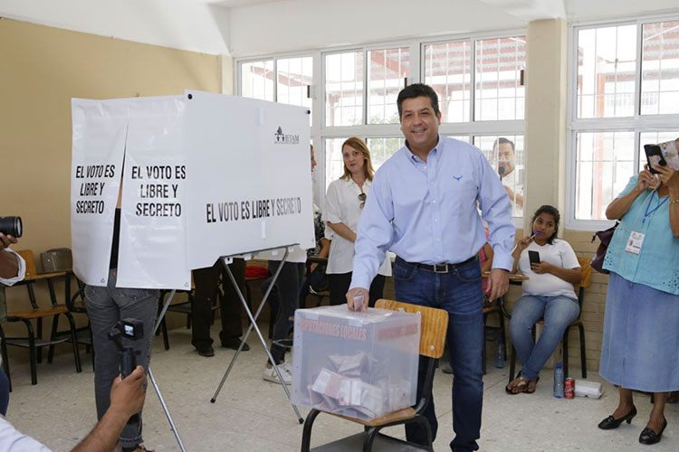 Salgan todos a votar, llama el Gobernador de Tamaulipas